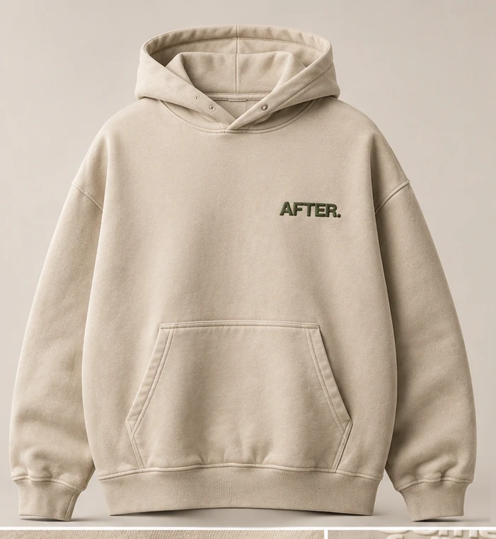 WORTH hoodie in bone